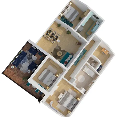 Alpenglueck - Stylisches Dachgeschoss-apartment Mit Bergblick, Grosser Balkon & 3 Schlafzimmern Апартаменты *